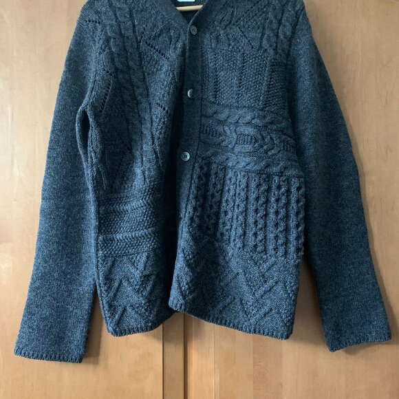 Comme des Garcons Homme Deux grey cardigan, size M - Picture 2 of 8